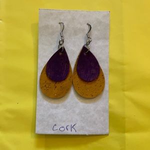 Handmade Genuine Cork Earrings